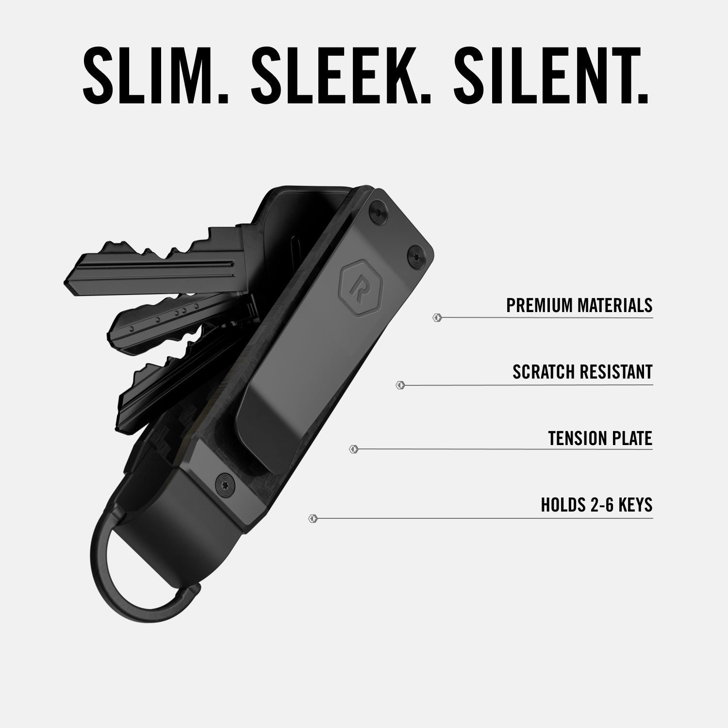 【新品未使用品】TheRidge Key Case Forged Ember Forged Carbon KeyCase | Strong & Sleek | The Ridge