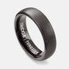 Ridge 6mm Rounded Ring Set - Gunmetal